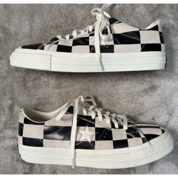 Converse One Star Low Warped Board White Black Mens Size 8.5 Womens 10 172352C - Picture 3 of 7